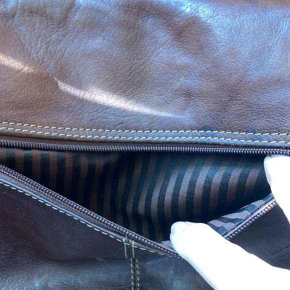 JACK GEORGES VOYAGER Handbag. 💯 buffalo leather. - Picture 12 of 14